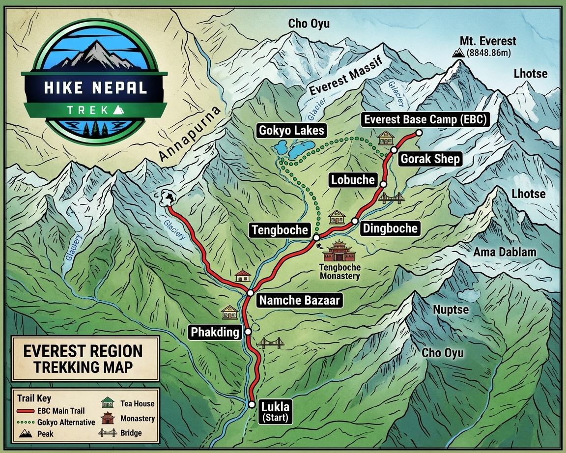Everest Base Camp Map